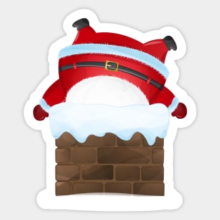 Cute santa claus for christmas day Sticker